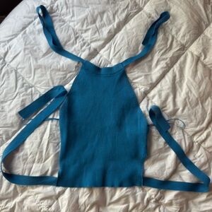 Zara Blue Crop Top